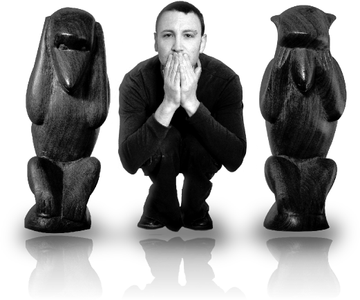 Two wise monkeys and Howard